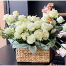 White Serenity (55 roses)